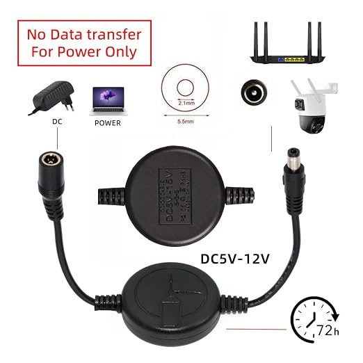 chenyang 11.81 Inch DC 5/12/15V 5.5x2.1mm Routers/WiFi/Optical Modems/Monitors - Image 4