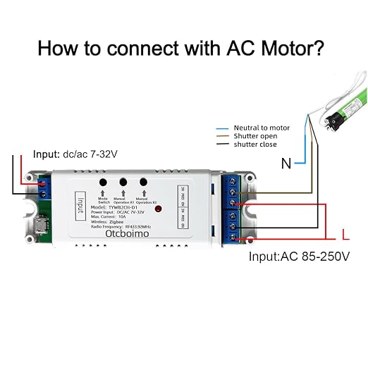 Zigbee Electric Linear Actuator Controller, 2 Channel DC12V 24V Relay Switch - Image 5