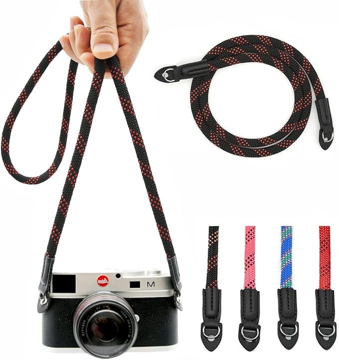 Camera Strap Vintage 100cm Nylon Climbing Rope Camera Neck Shoulder Strap by Eorefo