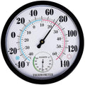 Outdoor Thermometer Hygrometer, 10 Inch Outdoor Thermometer Large Numbers by Lirches