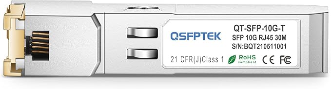QSFPTEK 10GBASE-T SFP+ Copper Module, 10gb SFP Transceiver, SFP to Ethernet - Image 2