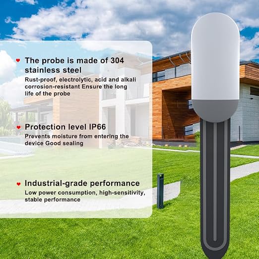 Zigbee Soil Moisture Sensor, Wireless Smart Plant Sensor Leave-in Soil - Image 6