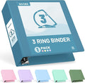 Sooez BinderX Extra Durable 3 Inch 3 Ring Binder, D-Ring Large Binders by Sooez