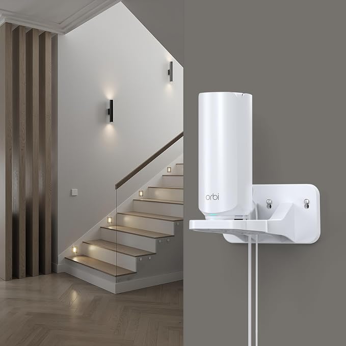 XLTTYWL Orbi WiFi 7 Wall Mount Kit, Orbit 7 Mount Bracket Optimize Space - Image 7