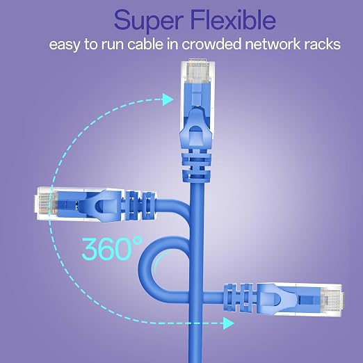 Cat 6 Ethernet Cable 1FT 10Pack, Cat6 Ethernet Patch Cable 10Gbps, High-Speed - Image 6