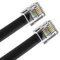 AmzDeals 2-Pack 4 Feet Black RJ12 6P6C Straight Wired Cable, Pro Grade Data and by AMZDEALS