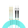 Fiber Patch Cable OM3 SC/UPC to ST/UPC 7ft/2meters, 10Gb/Gigabit MultiMode by Buacoz
