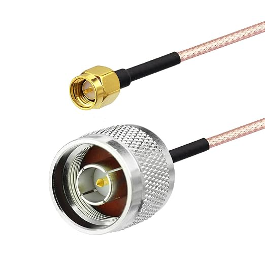 Superbat SMA Male to N Male Coaxial Coax Cable 20inches, SMA to N Cable + 5pcs - Image 2
