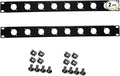 XLR HDMI Audio Rack Mount Panel, 1U D-Series Punched Metal HDMI Rack Mount by Suprwin