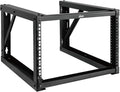 Tecmojo 6U Wall Mount Rack, Wall Mount Network Rack 24.8in Depth, Open Frame by Tecmojo