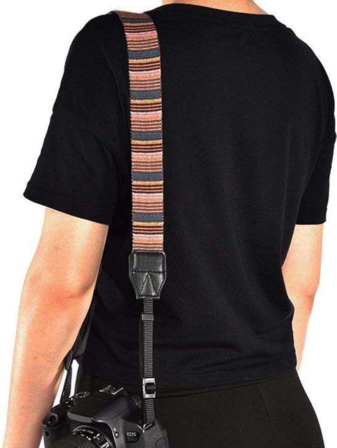 Camera Strap Canvas Multicolor Shoulder Strap - Image 4