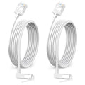 90° Downward Angled Cat 6A Ethernet Ultra Slim Cable 15 Feet 2Pack, Flexible by DUTEVOLNS