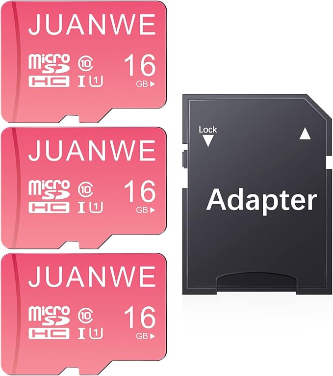 JUANWE 16GB Micro SD Card 3 Pack microSDHC Memory Card by JUANWE
