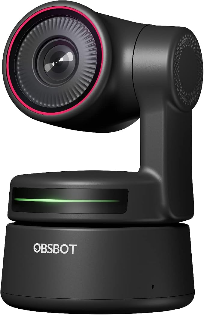 OBSBOT Tiny PTZ 4K Webcam, AI Powered Framing & Autofocus, 4K Video Conference by OBSBOT
