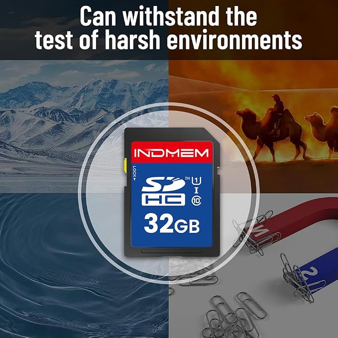 32GB SD Card, C10 SDHC UHS-I Memory Cards U1 Class 10 High-Speed Full 4K HD - Image 7
