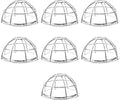 Hemobllo 7pcs Detector Impact Resistant Wire Mesh Design by Hemobllo
