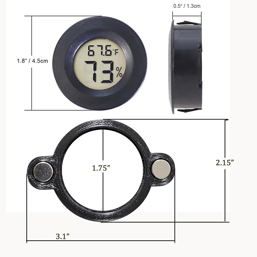 2 PCS Magnetic Temperature and Humidity Monitor - Image 4