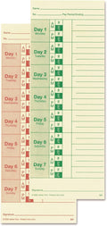Lathem Weekly Time Cards, Double-Sided, by Lathem