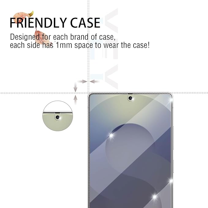 Screen Protector for Samsung Galaxy S25 Ultra, Tempered Glass for Galaxy S25 - Image 5