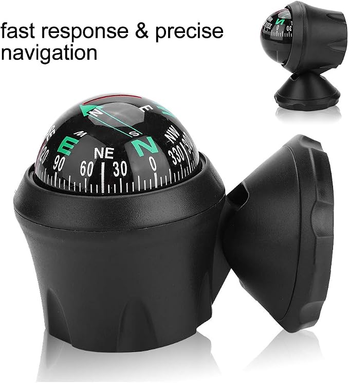 Portable Car Compass, Boat Compass Dashboard Digital Navigation Exploration - Image 6