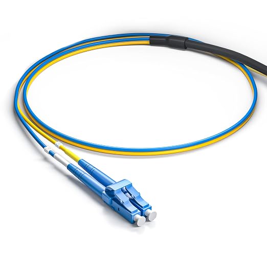 10Gtek 20 Meter LC to LC Outdoor Armored Fiber Patch Cable, Single Mode Duplex - Image 4