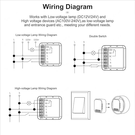 1 Channel DC 12V 24V AC 100/240V Tuya Smart Life App Dry Contact Zigbee Smart - Image 4