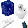 QIACHIP Remote Control Light Socket E26 E27 Bulb Socket Adapter, ZigBee Smart by QIACHIP
