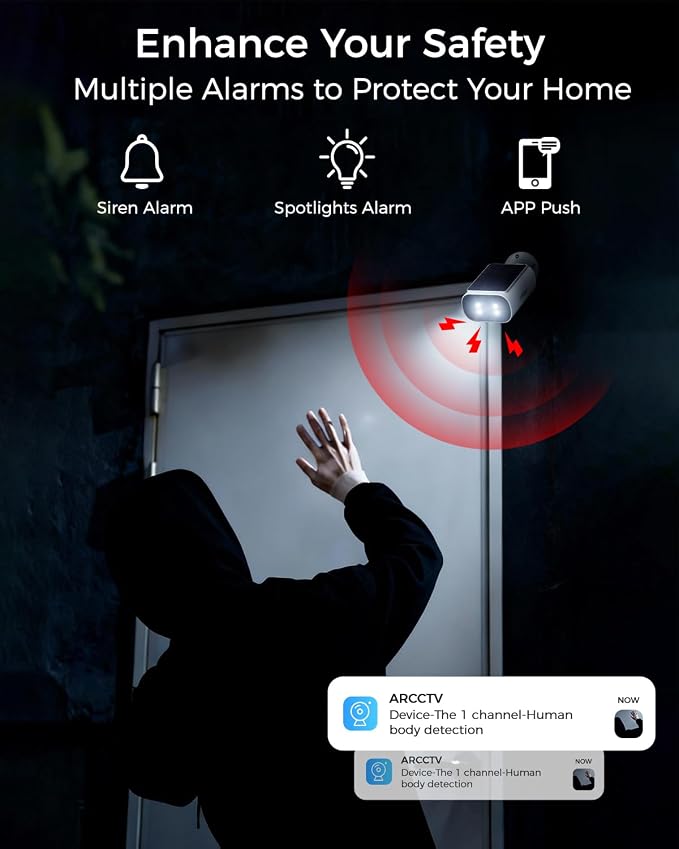 Solar Security Cameras Wireless Outdoor, 4MP Cameras - Image 6