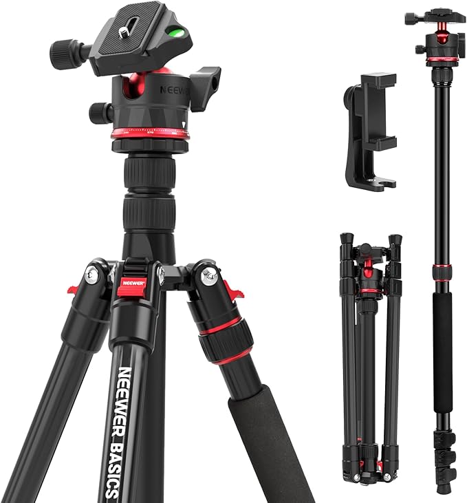 NEEWER Basics 72" / 182 cm Travel Tripod Monopod by Neewer