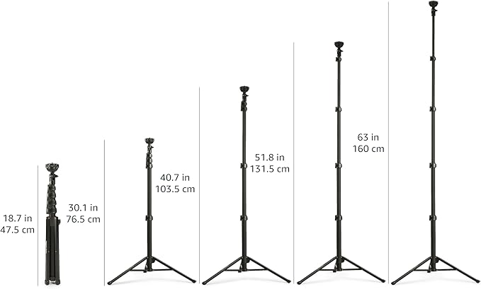Amazon Basics 64-inch Extendable Tripod - Image 2