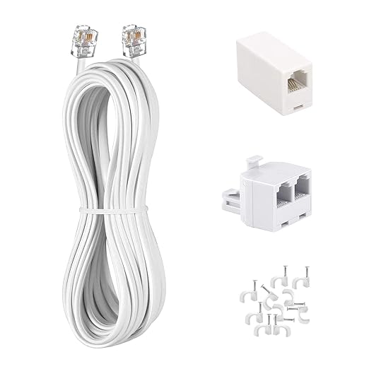 Phone Cord 6 FT, Landline Telephone Cable by KINXIYU