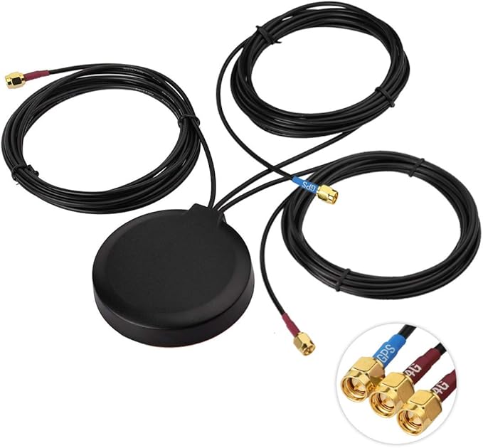 Bingfu 4G LTE MIMO Cellular GPS Adhesive Magnetic Mount Antenna by Bingfu-AntennasConnectivity