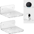 Wall Mount Floating Shelves for 2 Pcs Camera Mini Speaker Shelf Baby Monitor by Liboer