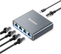 Ethernet Splitter 1 to 4 1000Mbps, Dockteck Internet Cable Splitter 1 in 4 Out by Dockteck