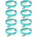 Multimode LC LC Fiber Patch Cable 6ft/2m-8PACK, OM3 MM Fiber Optic Patch Cable by RamboCables