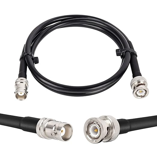 MOOKEERF BNC Male to BNC Female Coaxial Cable 50 ohm RG8X Coax Ultra Low Loss by MOOKEERF