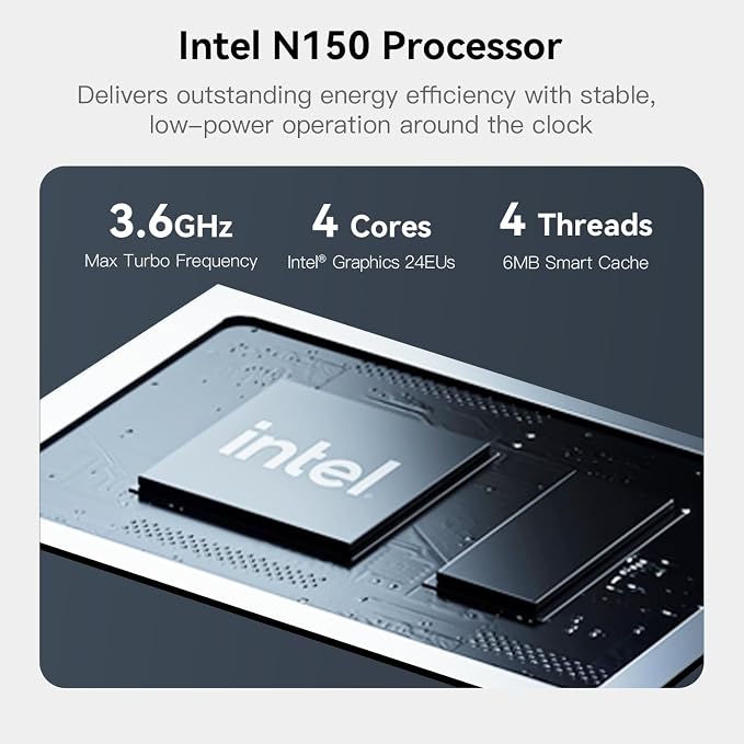 Beelink ME Mini PC, Desktop NAS Intel N150 16G LPDDR5, 1TB M.2 PCIe 3.0x1 SSD - Image 6