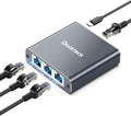 Ethernet Splitter 1 to 3 1000Mbps, Dockteck Internet Cable Splitter 1 in 3 Out by Dockteck