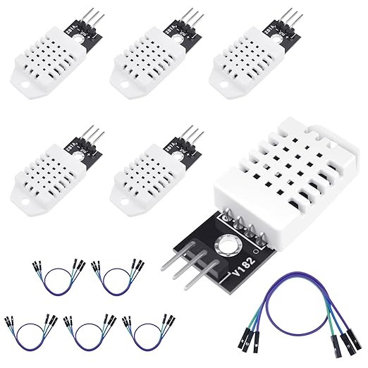 6Pcs DHT22/AM2302 Digital Temperature Humidity Sensor Module by Unknown