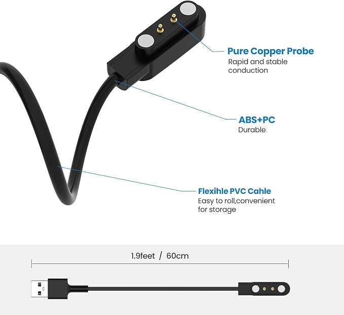 VeryFit Smartwatch Charger for IDW13/IDW16/IDW19/IDW25/IDW26/IDW28/ID208 - Image 6