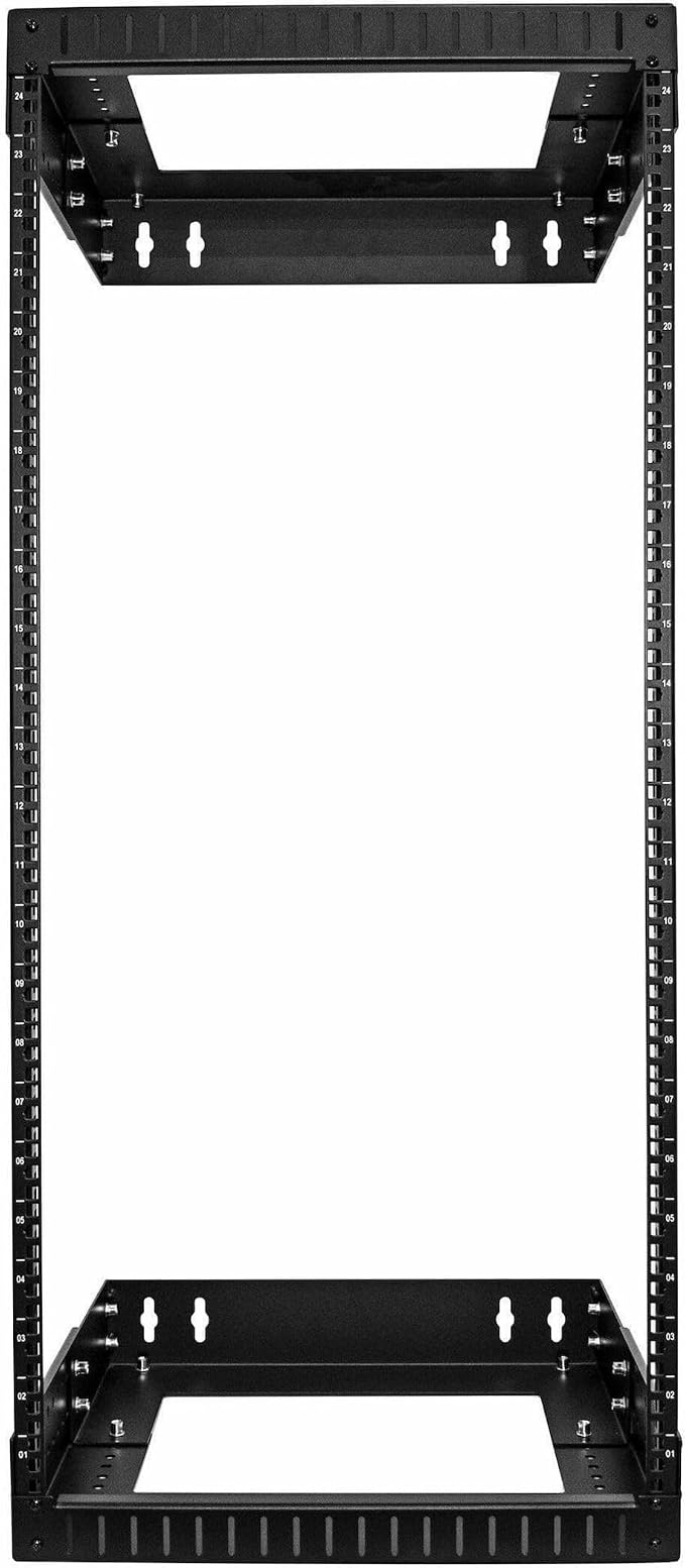 StarTech.com 2-Post 24U Heavy-Duty Wall Mount Network Rack, Wall Mount Data Rack - Image 5