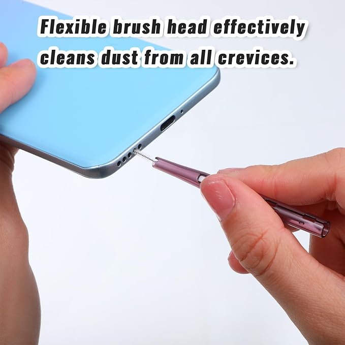 10Pcs Cell Phone Cleaning Kit, Dual Head Anti-Clogging Nylon Brushes Hook - Image 5