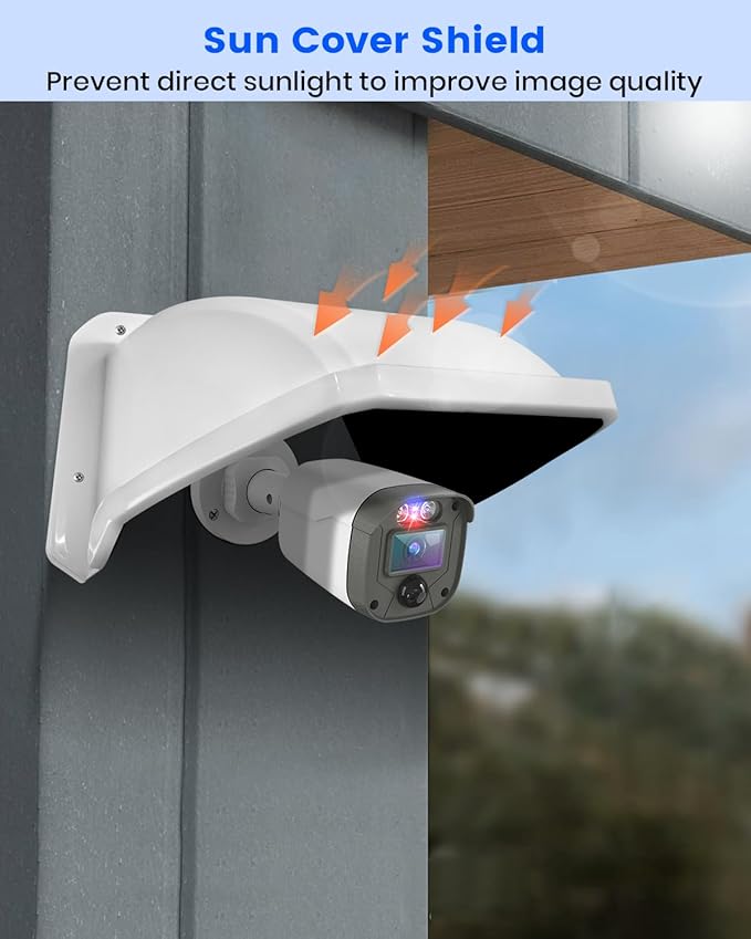 Universal Security Camera Sun Rain Cover Shield, ABS Plastic Protective Proof - Image 5