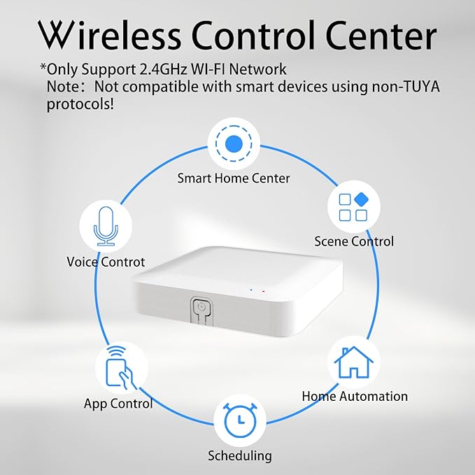 Tuya ZigBee 3.0 Hub/Wireless Gateway, Zigbee Smart Home Bridge Remote Controller - Image 3