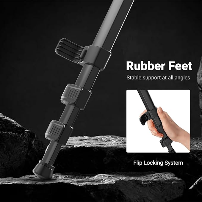 NEEWER Basics 66.5"/169 cm Travel Tripod - Image 3