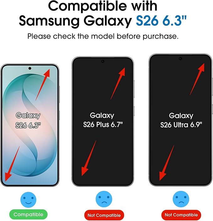 amFilm Auto-alignment OneTouch for Samsung Galaxy S26 6.3'' Screen Protector + - Image 2