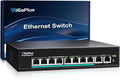 10-Port 10Gb Unmanaged PoE Ethernet Switch by GiGaPlus