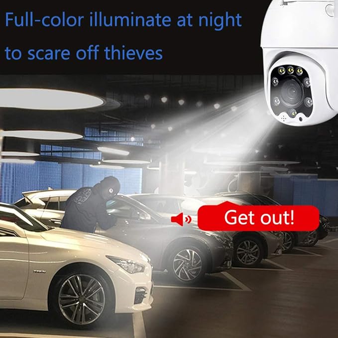 Outdoor PTZ WiFi IP Security Camera 1080P Home Surveillance Camera Pan/Tilt - Image 5