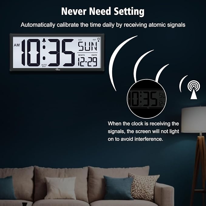 WallarGe 14.5'' Atomic Clock - Image 2