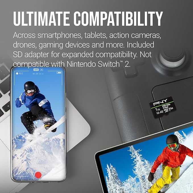 PNY 1TB PRO Elite Prime™ C10 U3 V30 A2 microSDXC Flash Memory Card – Ultra-Fast - Image 6